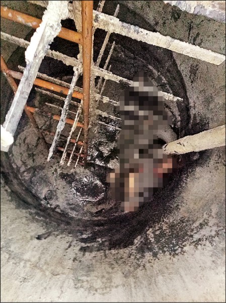 尚穩環保公司2名越勞昨晨被發現陳屍廢水處理槽內。（記者王涵平翻攝）