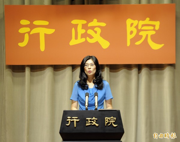 前行政院發言人鄭麗文，傳出有意投入台北市長選戰。（資料照，記者陳志曲攝）