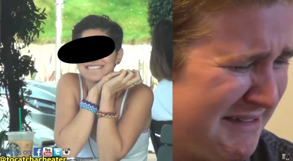 一名外國男子因懷疑女友對他熱情不再,與國外知名YouTube頻道真人秀節目「To Catch A Cheater」合作,找來一名小鮮肉想測試女友忠誠度,不料看完監視畫面的他直接當場崩潰大哭。(圖擷自YouTbe) 一名外國男子因懷疑女友對他熱情不再,與國外知名YouTube頻道真人秀節目「To Catch A Cheater」合作,找來一名小鮮肉想測試女友忠誠度,不料看完監視畫面的他直接當場崩潰大哭。(圖擷自YouTbe)