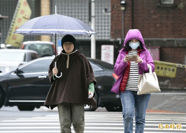 今天開始北台灣氣溫一路溜滑梯。（資料照）