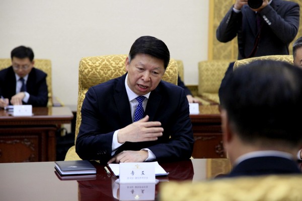 習近平特使、中共中聯部長宋濤17日抵達北韓平壤展開4天訪問，今（20）日結束行程返回北京。（美聯社）
