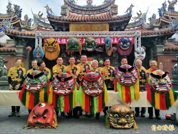 樂成宮將於12月2日舉辦「百年媽祖樂成宮、明星、獅王會十甲」的舞獅活動，重現昔日宗教民俗盛況。（記者張瑞楨攝）