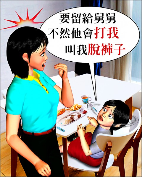 五歲女童遭舅舅性侵，母親發現女兒對話有異，追問揪出真相。（繪圖：美編黃質彬）