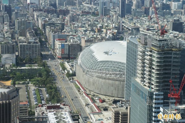 台北大巨蛋進度膠著，遠雄補件內容，又遭台北市政府退回。（記者黃建豪攝）