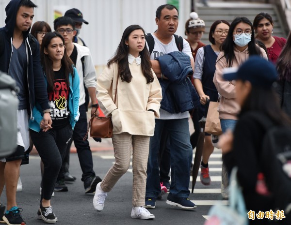 今天各地氣溫小幅回升，北台灣清晨低溫約20度，中南部及花東約21、22度，各地白天高溫大都有1、2度的回幅，北台灣約22至24度，中南部及花東可達25至29度，感受較為舒適。（資料照，記者廖振輝攝）