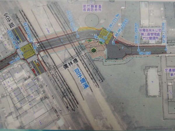 新竹縣竹北市公所獲營建署核定9400餘萬元，將新建豆子埔溪文田橋，連接文田街與縣政五街，以疏導光明一路、光明六路等周邊道路的車流。（竹北市公所提供）