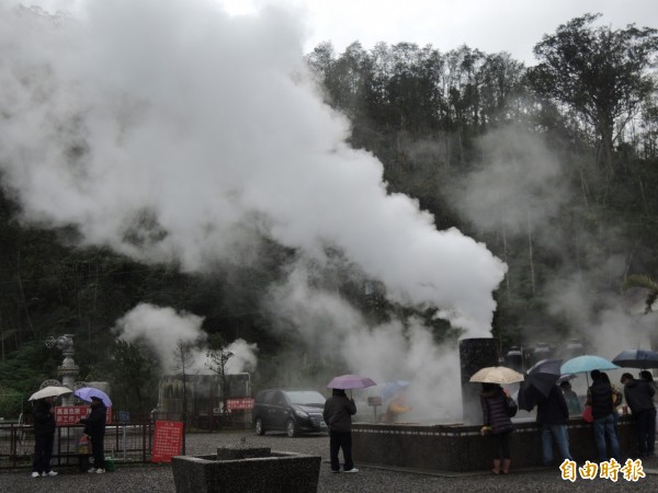 宜蘭縣清水地熱公園，明,後天休園2天，遊客不要白跑一趟。（資料照，記者江志雄攝）