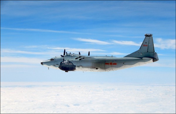 中共空軍運八「遠干」。（國防部提供）