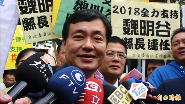 民進黨秘書長洪耀福今表示，民進黨在12月底對彰化縣進行民調，魏明谷支持度有38%。領先國民黨王惠美6%至7%。（資料照，記者張聰秋攝）