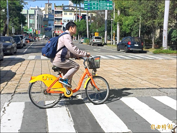 彰化YouBike昨突破1千萬人次。（記者張聰秋攝）