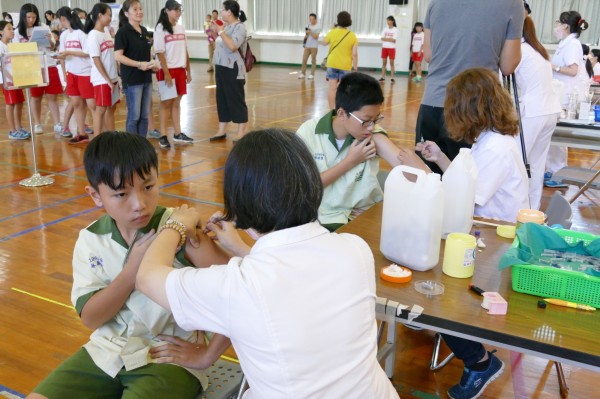 新北市流感疫苗剩不到１萬劑，下週一起在衛生所施打。（衛生局提供）