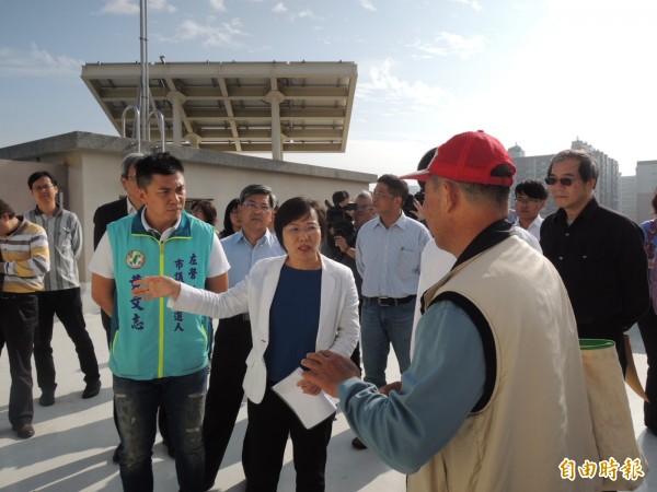 立委劉世芳邀集相關單位會勘空品監測站運作情況（記者王榮祥攝）