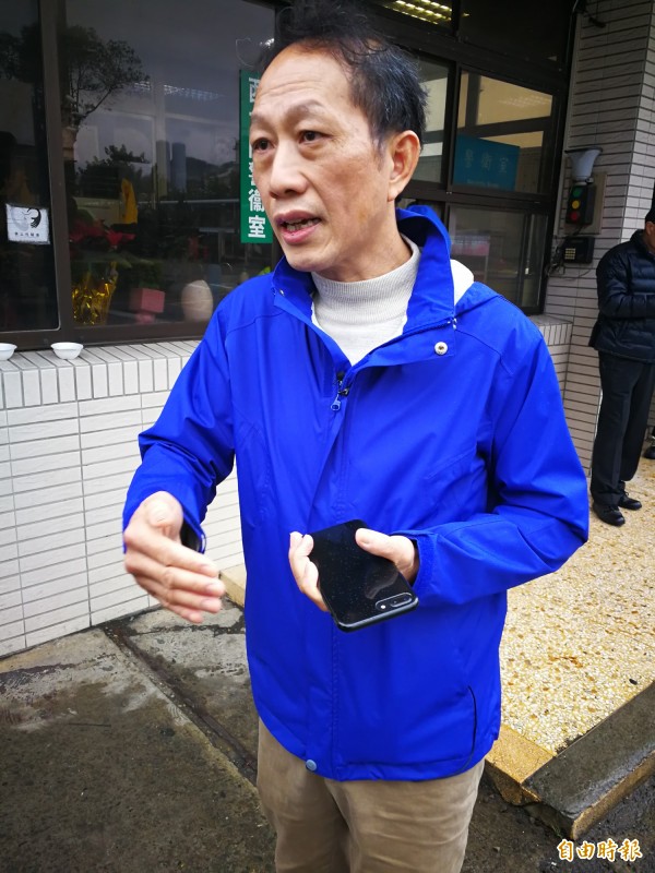 桃園汴州里長楊鑫坤。（記者許倬勛攝）