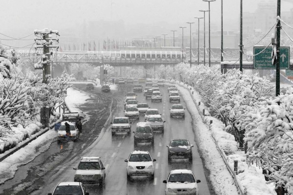 伊朗德黑蘭遭遇大雪，導致機場臨時關閉。（法新社資料照）