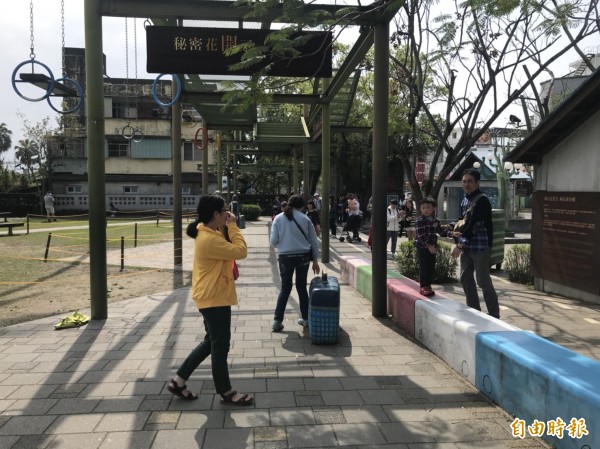 宜蘭市幾米廣場是今年縣管風景區的旅遊人氣王。（記者林敬倫攝）