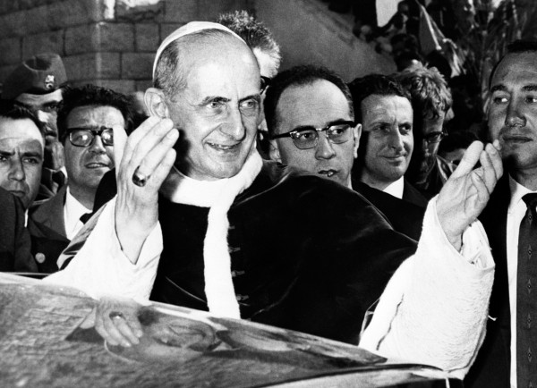 已故教宗保祿六世（Pope Paul VI）將被封為聖人。（法新社）