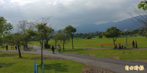 宜蘭河濱公園大改造，朝生態公園邁進。

（記者簡惠茹攝）