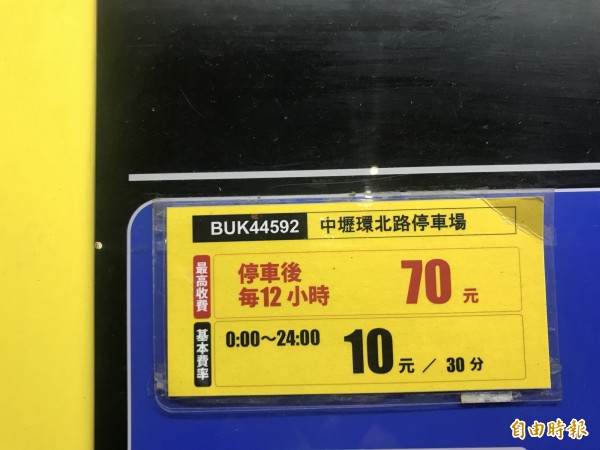 中壢鬧區新開幕停車場搶客停車12小時收70元 生活 自由時報電子報