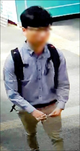 30歲姜姓男子涉嫌偷拍被逮。（記者姚岳宏翻攝）