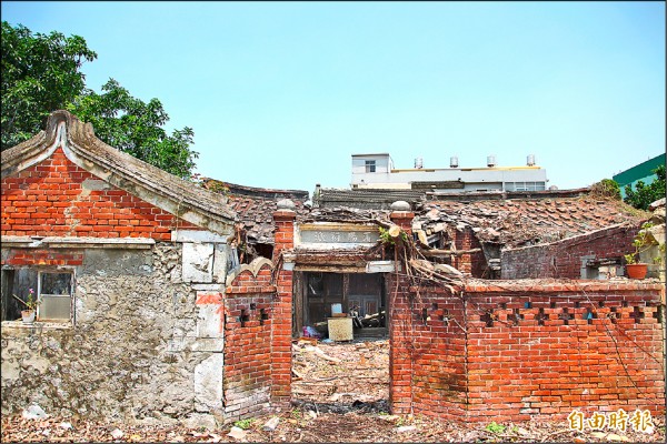 登錄歷史建築 布袋蔡家古厝保留正身門樓廂房拆 地方 自由時報電子報