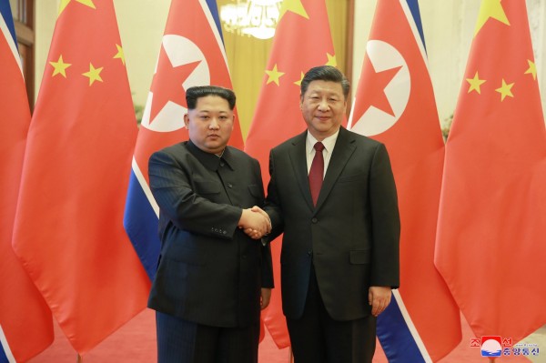 北韓領導人金正恩與中國國家主席習近平7至8日在遼寧大連進行會晤，中國媒體報導指，金正恩在會談中表態，願意實現非核化。（歐新社）