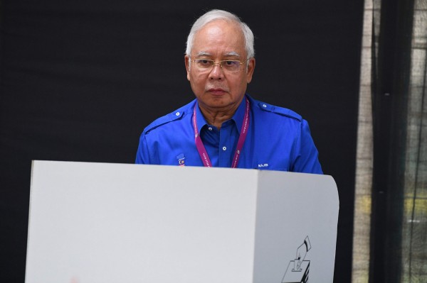馬來西亞前總理納吉布。（資料照，法新社）