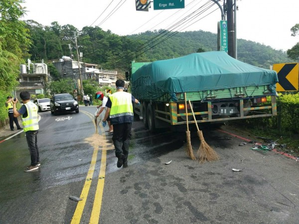 北宜公路又傳車禍。（民眾提供）