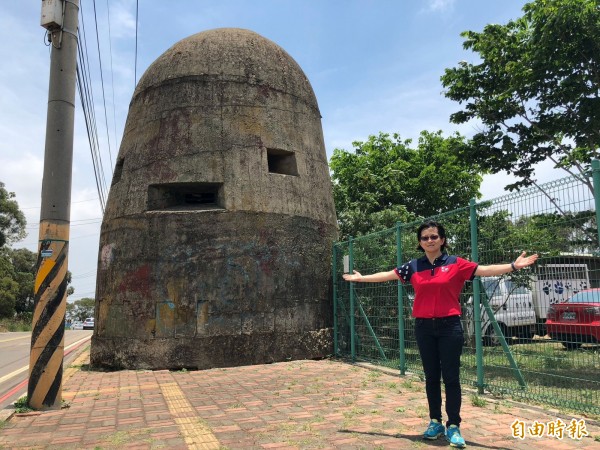 東海碉堡鬼影傳說四起，市議員張雅旻要求市府主動澄清不實傳聞，維護城市形象。（記者黃鐘山攝）