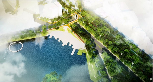 綠空鐵道軸線計畫北段示意圖。(圖由都發局提供) 綠空鐵道軸線計畫北段示意圖。(圖由都發局提供)