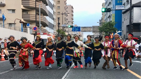 高雄桃源國中原民歌舞成為日本八王子祭焦點之一（記者王榮祥翻攝）