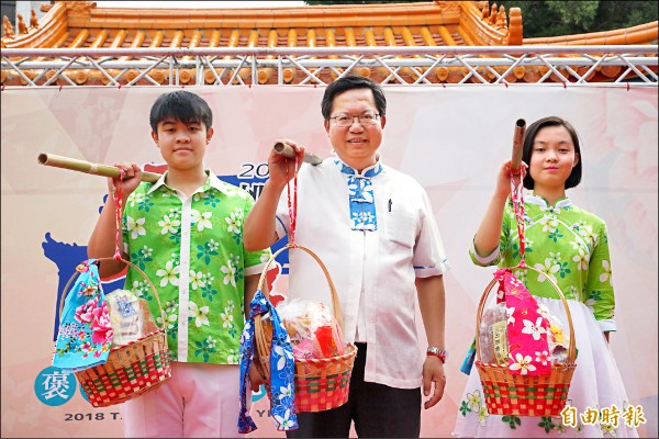 客家義民祭將於平鎮區褒忠祠熱鬧舉辦。（記者許倬勛攝）