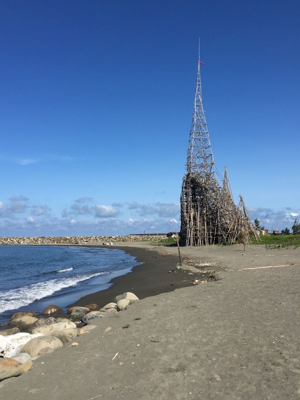 日落塔近年成為漁光島的知名地標。（擷取自日落塔臉書）