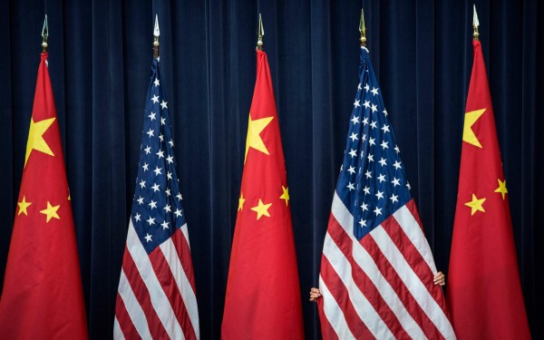現在美國、中國間的糾紛已從經濟擴大至軍事層面。（法新社）