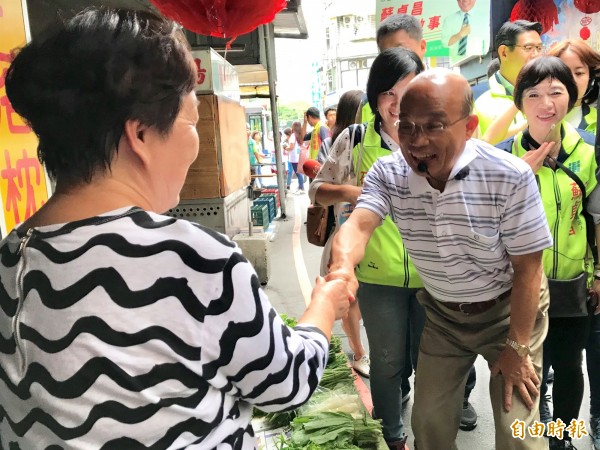 民進黨新北市長參選人蘇貞昌。（資料照，記者李雅雯攝）