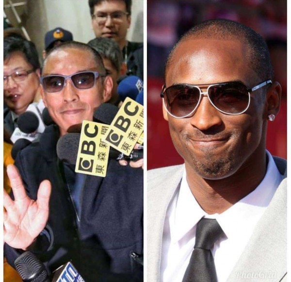 一名網友在PTT發文，說湖人傳奇球星布萊恩（Kobe Bryant）閃電來台，然而得知真相後，令網友都哈哈大笑。（翻攝自PTT）
