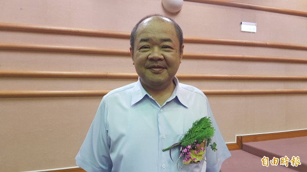 無黨籍嘉市議員莊豐安當選嘉市議長。（記者丁偉杰攝）