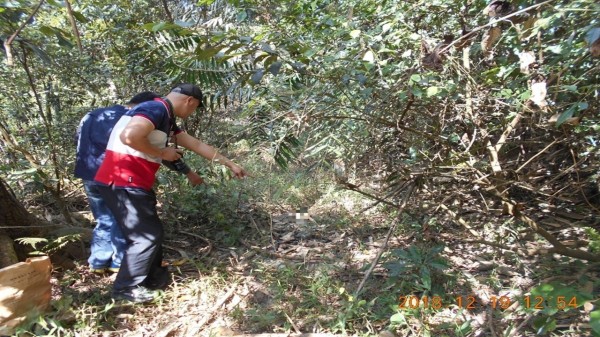 李姓老翁屍骨發現地點。（記者蘇福男翻攝）