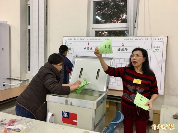 民進黨主席補選，台中市黨員投票意願低，投票率僅12.3％。（記者黃鐘山攝）