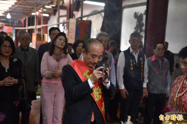 王金平擔任冬祈大典主祭。（記者邱灝唐攝）