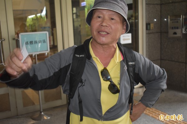 台中市黎明幼兒園園長林金連依循正常程序前往總統府內陳情，傳出他在府內自殘。（資料照）