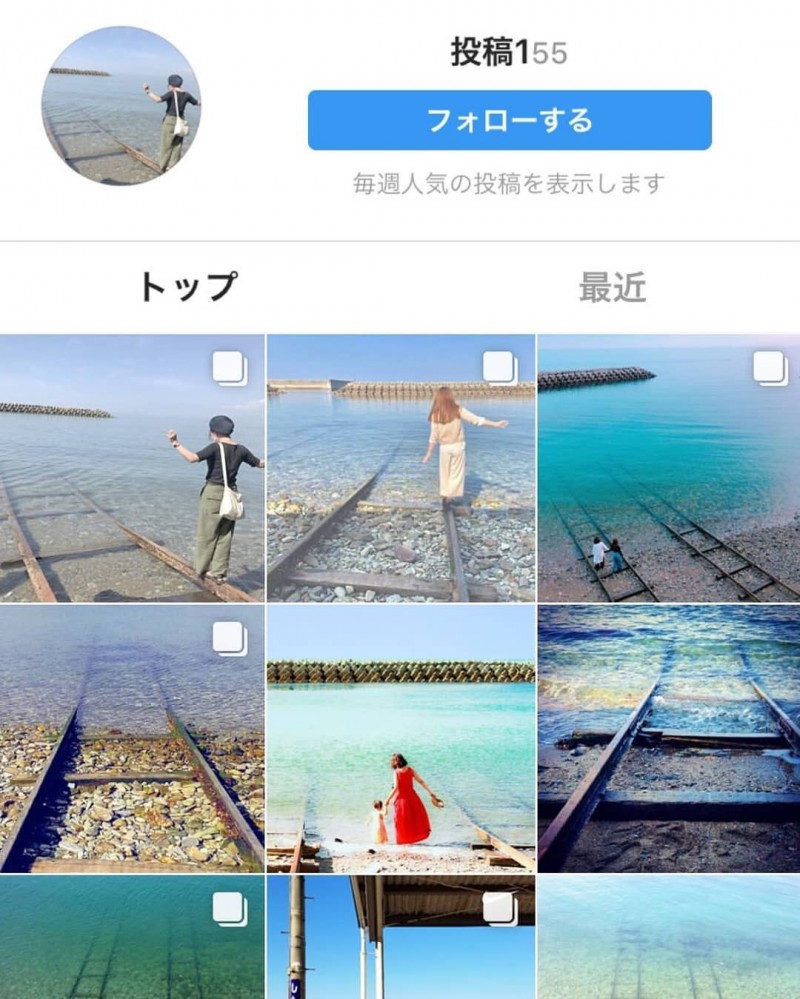 經觀光客拍照分享後，船廠鐵軌成了朝聖景點。（擷取自Insta Stalker）