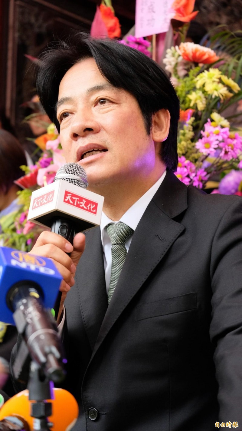 前行政院長賴清德說，要不要選2020，韓國瑜要清楚的跟社會大眾說明。（記者林欣漢攝）