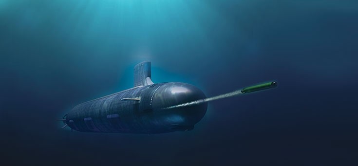 美國已同意售台MK48 MOD6重型魚雷（如圖），但時程大幅延後，軍方可望重啟中科院的長程重型魚雷研製計畫。（圖取自美國雷神公司網站）