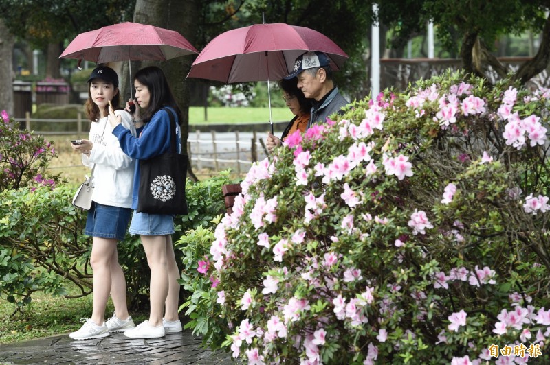 明天東半部、北部地區及中南部山區有雨，提醒民眾外出攜帶雨具。（資料照）