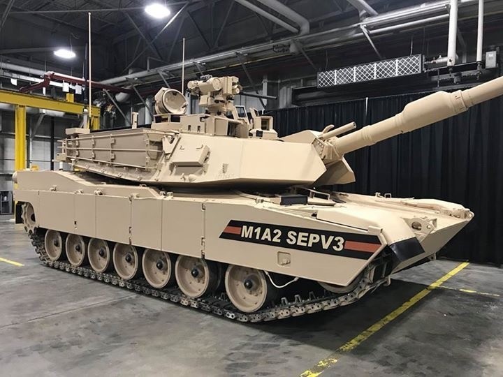 美國M1A2SEPV3戰車，我國要採購的是以此進行改款後的外銷型，即M1A2X型戰車。圖為M1A2SEPV3戰車。（取自美國陸軍網站）
