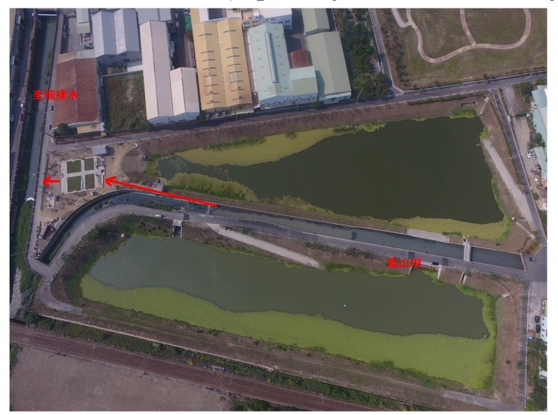 水利局推動鳳山溪上游水質淨化工程，預計本月底完工啟用，將有助於鳳山溪水質改善。（記者陳文嬋翻攝）