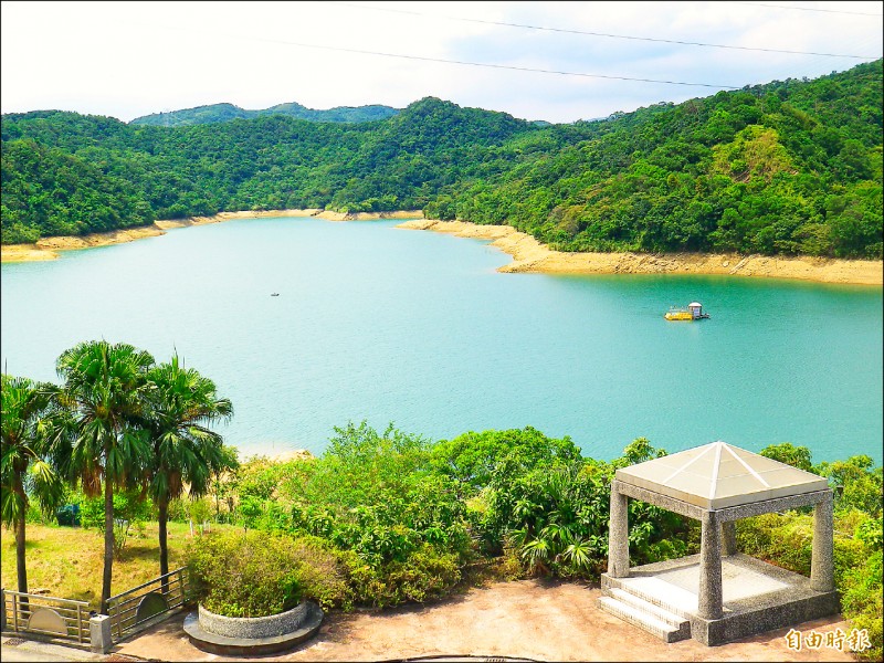 基隆新山水庫今年四月底前將蓄滿一千萬噸。（記者盧賢秀攝）