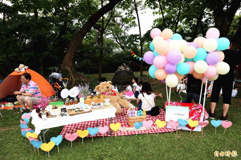 桃園客家桐花祭野餐派對滿場馬卡龍色系 粉浪漫 生活 自由時報電子報