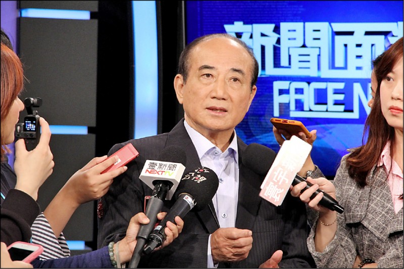 前立法院長王金平昨天接受電視節目專訪，強調要打溫和選戰。（「新聞面對面」提供）
