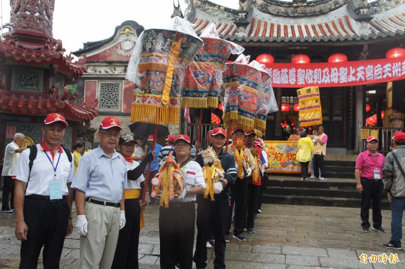 澎湖開台天后宮媽祖再度前往中國泉州會香。（記者劉禹慶攝）